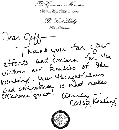 OK First Lady Letter