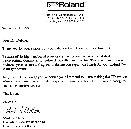 Roloand Letter